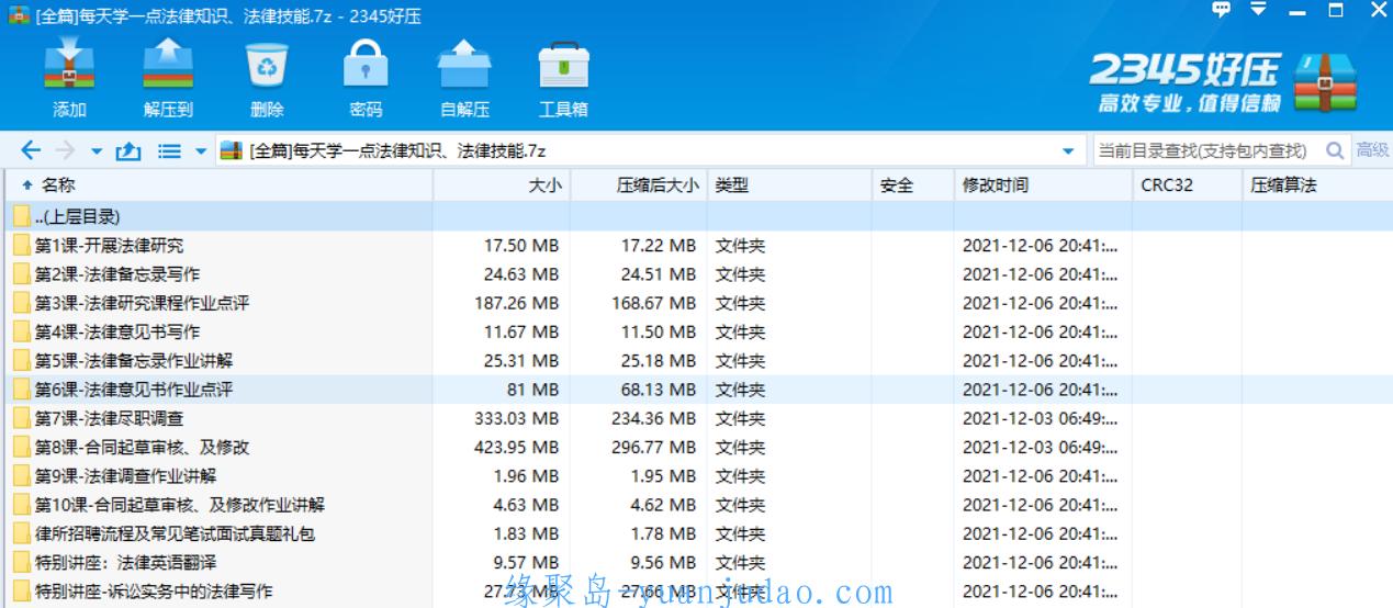 [全篇]每天学一点法律知识、法律技能