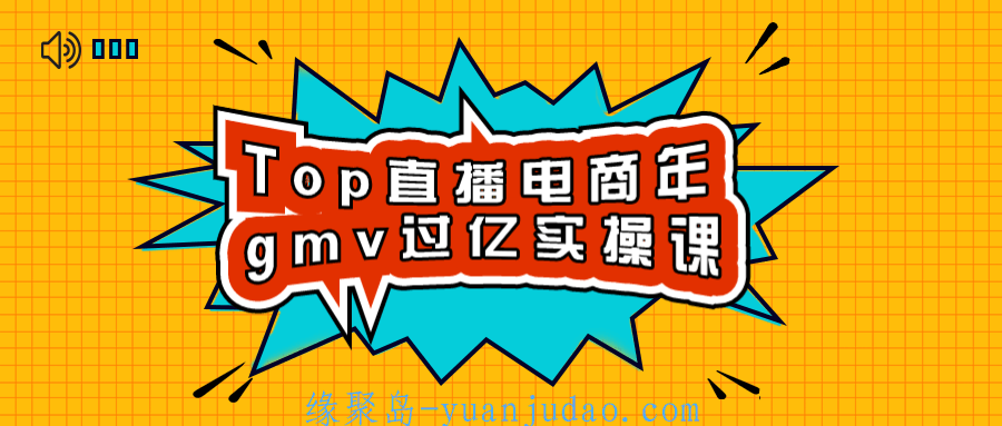 Top直播电商年gmv过亿实操课