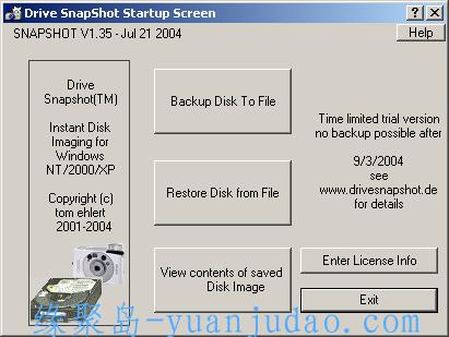 [备份恢复] 硬盘备份软件SnapShot v1.50.0.1306 中文版