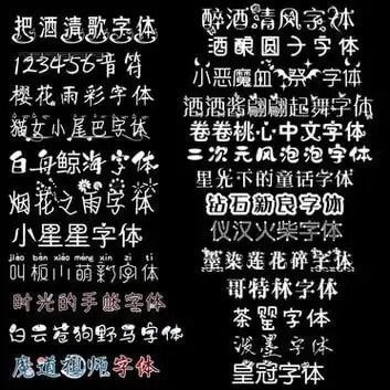 《个人珍藏641种高端字体包 个人字体库》[ttf]+[1.9G]